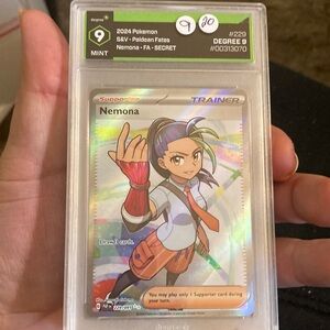 Graded  Pokémon card by degree grading